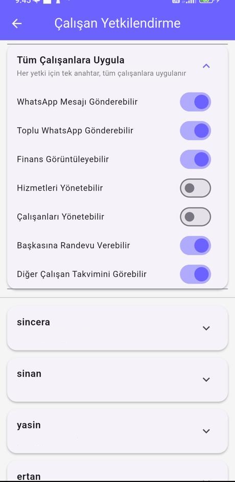 Yetki anahtarları