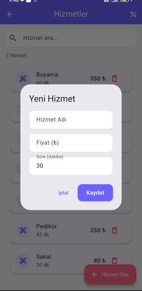 Yeni hizmet